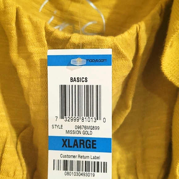 INC Mustard Camisole and cropped sweater XL - Picture 2 of 8